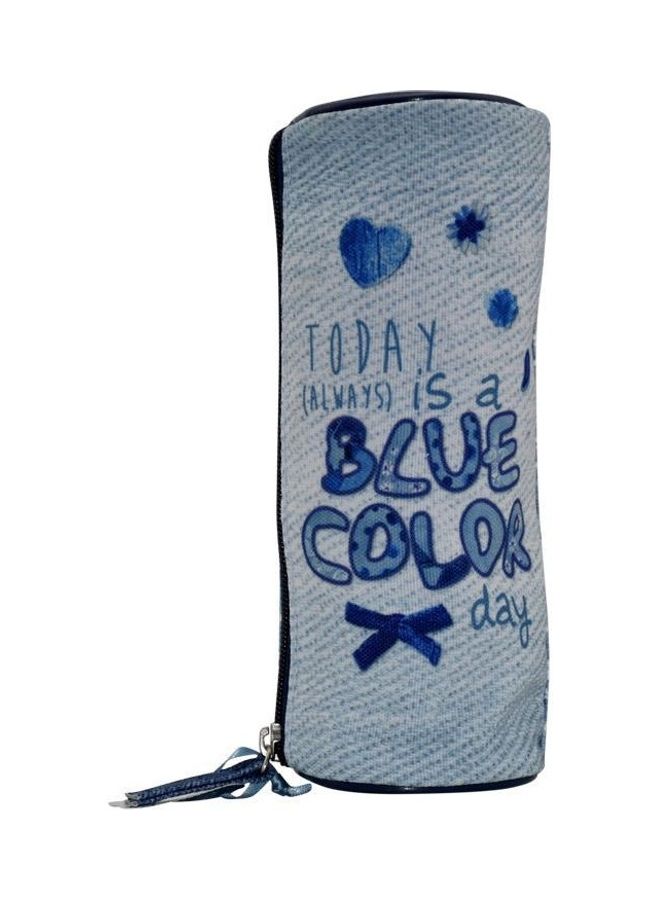 K2B Pencil Pouch with Zipper Blue  - Image 1