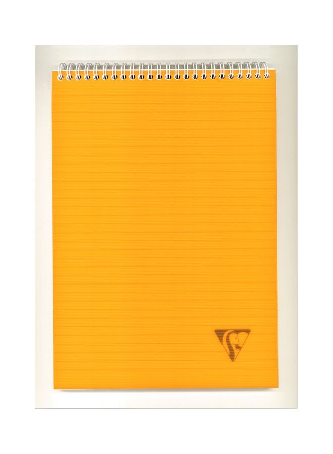 Clairefontaine A4 Top Spiral Notebook with 160-Pages Orange