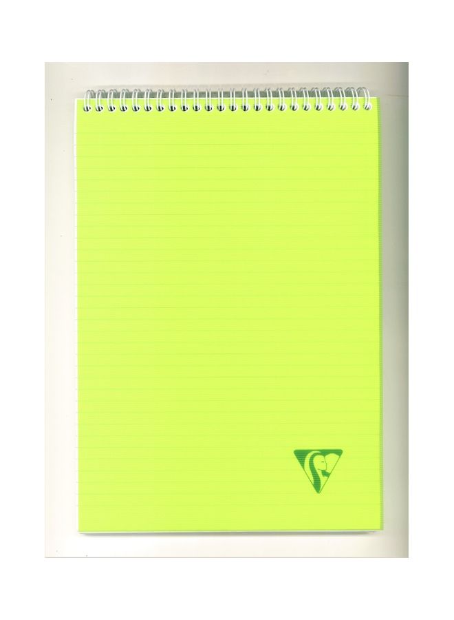 Clairefontaine A4 Top Spiral Notebook with 160-Pages Green