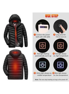 Generic USB Charging Heated Jackets Black  - Image 5