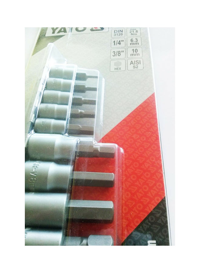 ياتو طقم لقم من 9 قطع رمادي 75x100سم - Image 2