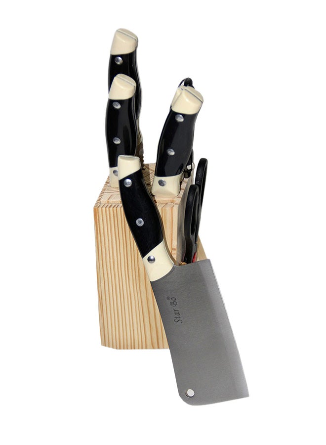 Star Bo 8-Piece Knife Set Silver