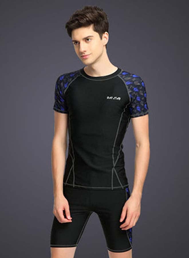 Beauenty - Swim Shorts And Crew Neck T-Shirt Black - Image 1
