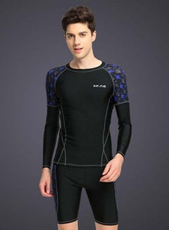 Swim Shorts And Crew Neck T-Shirt Black