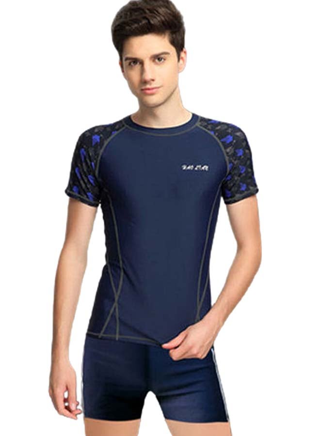 Beauenty - Swim Shorts And Crew Neck T-Shirt Blue - Image 1
