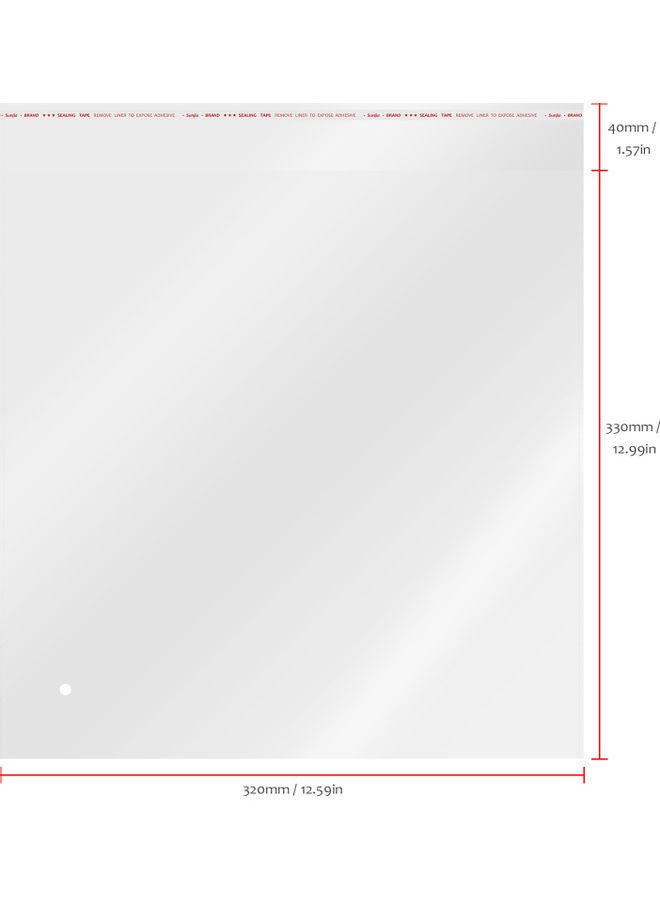 كيس ذاتي الإغلاق أبيض 35x10x10سم - Image 2