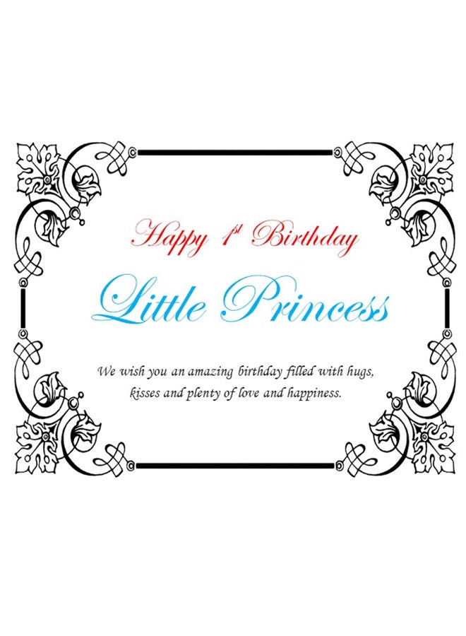 We Happy 1st Birthday Baby Girl Princess Party Costume Dress Black - Image 4