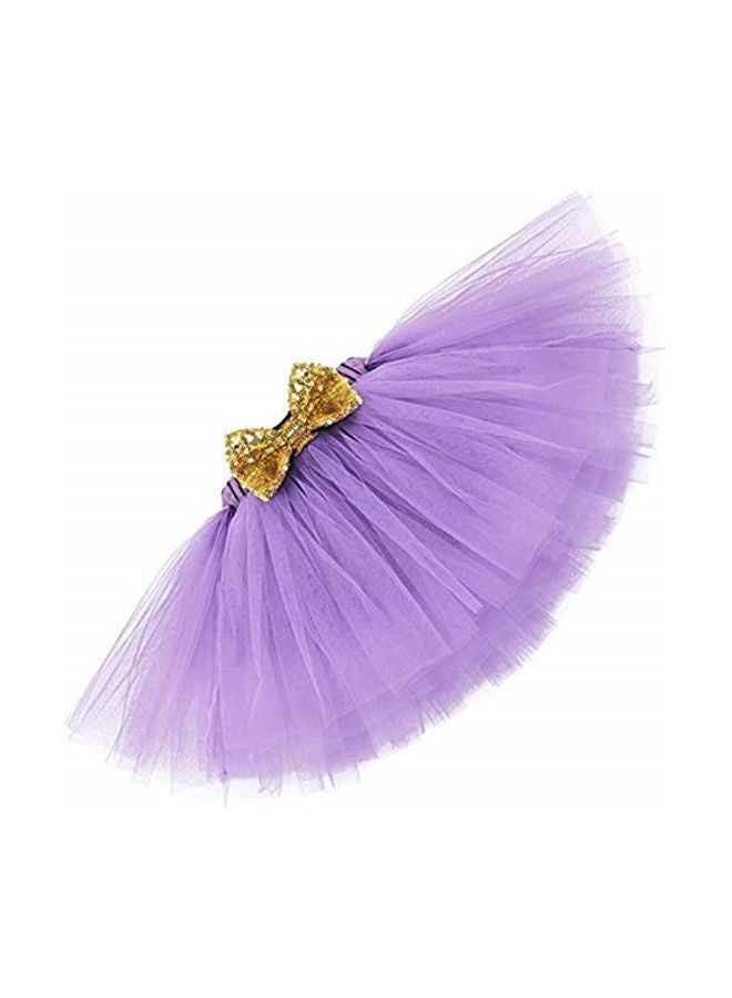 We Happy 1st Birthday Baby Girl Princess Party Costume Dress Purple  - Image 3