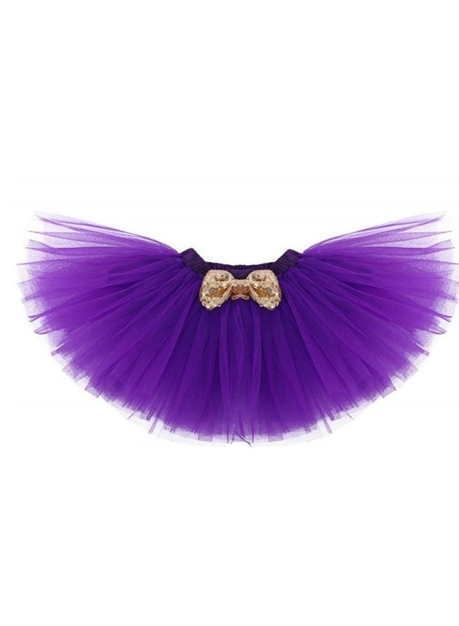 We Happy 2nd Birthday Baby Girl Princess Party Costume Dress Purple  - Image 2