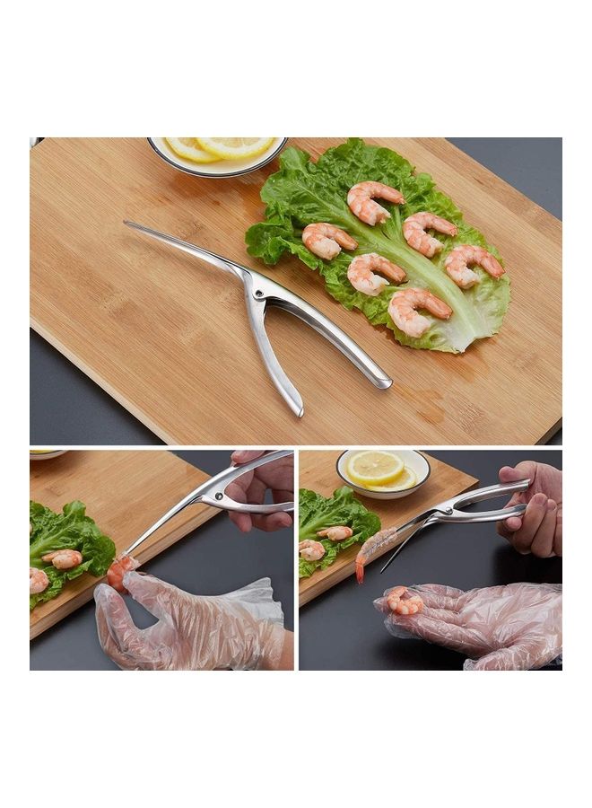 Stainless Steel Shrimp Peeler Silver - Image 2