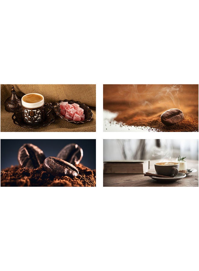 ساسب لوحة جدارية من 4 قطع متعدد الألوان - Image 1