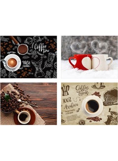 Sasb 4-Piece Wall Painting Multicolour 40 x 30cm  - Image 1