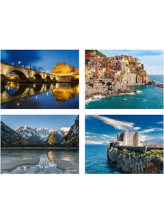 Sasb 4-Piece Wall Painting Multicolour 40 x 30cm  - Image 1