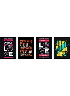 Sasb 4-Piece Wall Painting Multicolour 40 x 30cm  - Image 2