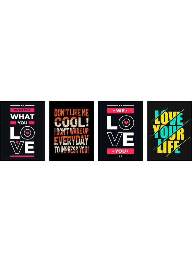 Sasb 4-Piece Wall Painting Multicolour 40 x 30cm - Image 2