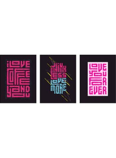 Sasb 3-Piece Wall Painting Multicolour 40 x 30cm  - Image 1