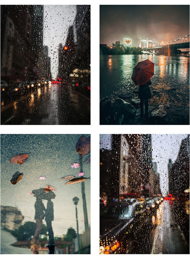 ساسب لوحة جدارية من 4 قطع متعدد الألوان 40 x 30سم - Image 1