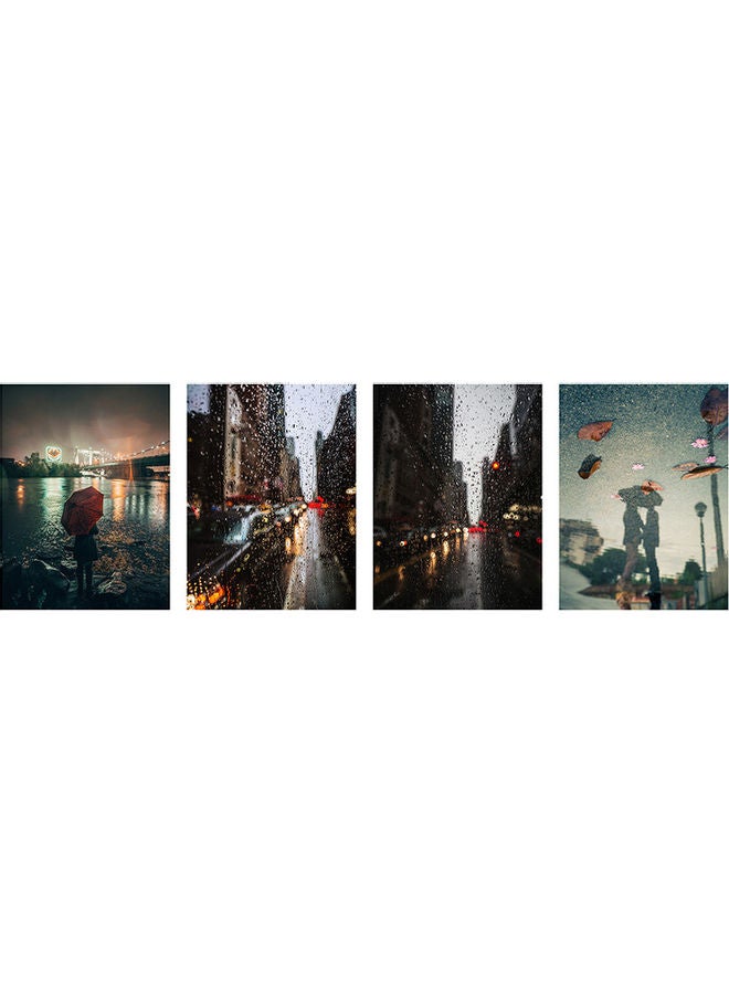 ساسب لوحة جدارية من 4 قطع متعدد الألوان 40 x 30سم - Image 2