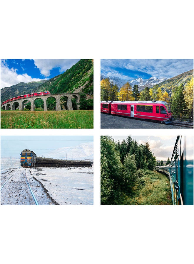 Sasb 4-Piece Wall Painting Multicolour 40 x 30cm - Image 1