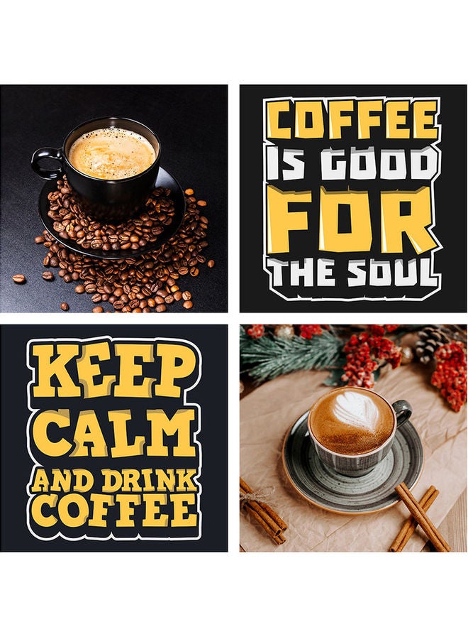 ساسب لوحة جدارية من 4 قطع متعدد الألوان 40 x 40سم - Image 1