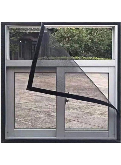 Invisible Anti-Mosquito Removable Window Screen Net Black