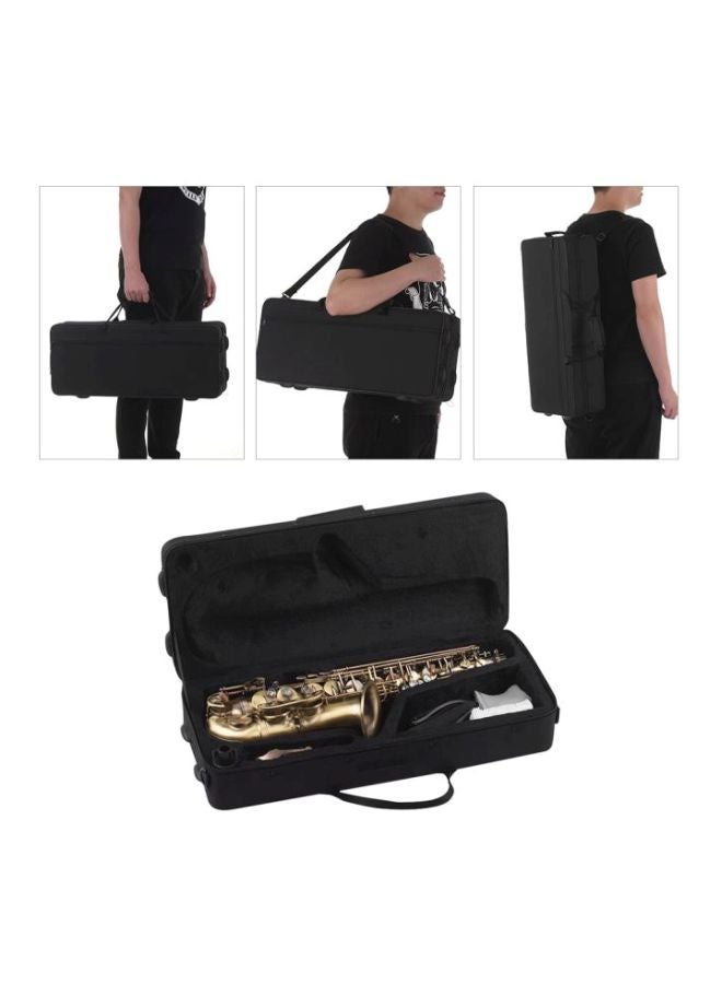 Muslady Antique Finish E-Flat Alto Saxophone With Padded Carry Case  - Image 4