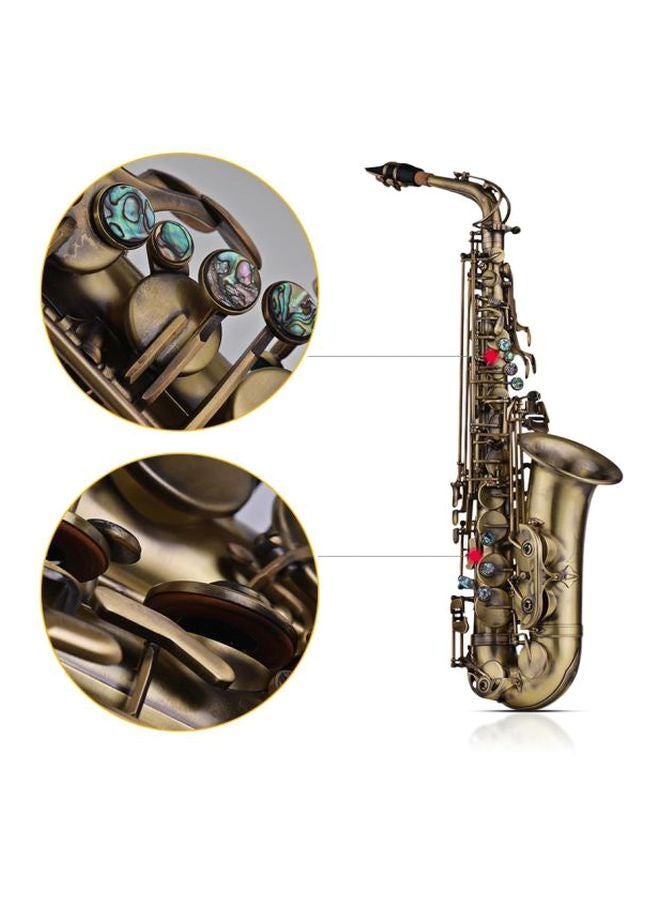 Muslady Antique Finish E-Flat Alto Saxophone With Padded Carry Case  - Image 5