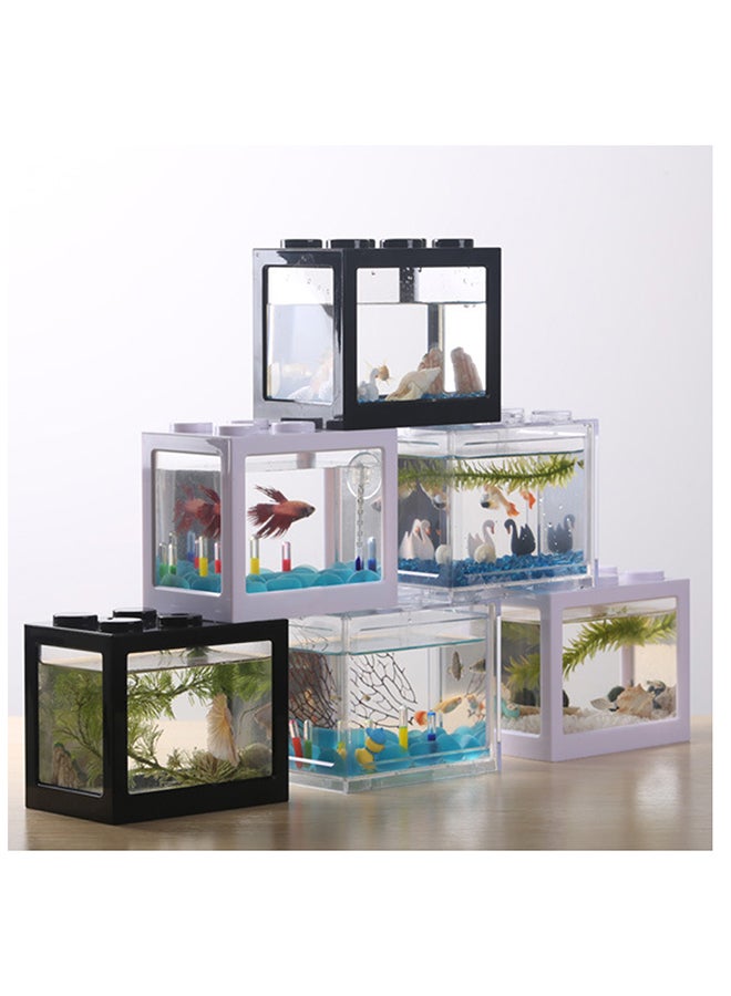 Mini Fish Tanks Row Aquarium Green 12.00x8.00x10.50cm - Image 4
