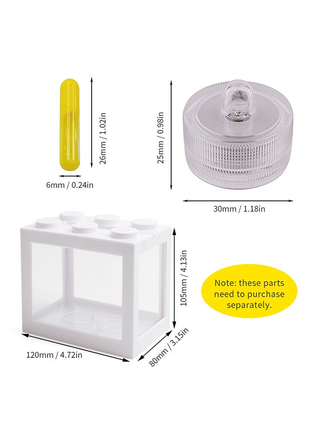 Mini Fish Tanks Row Aquarium Red 12.00x8.00x10.50cm - Image 4