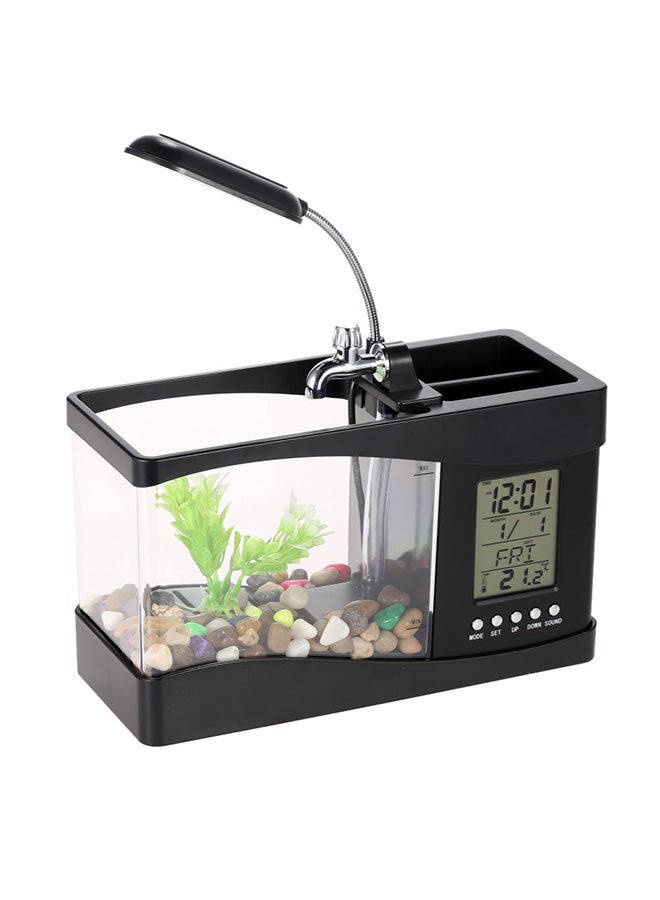 حوض أسماك أسود 27.50x13.50x21.00سم - Image 1