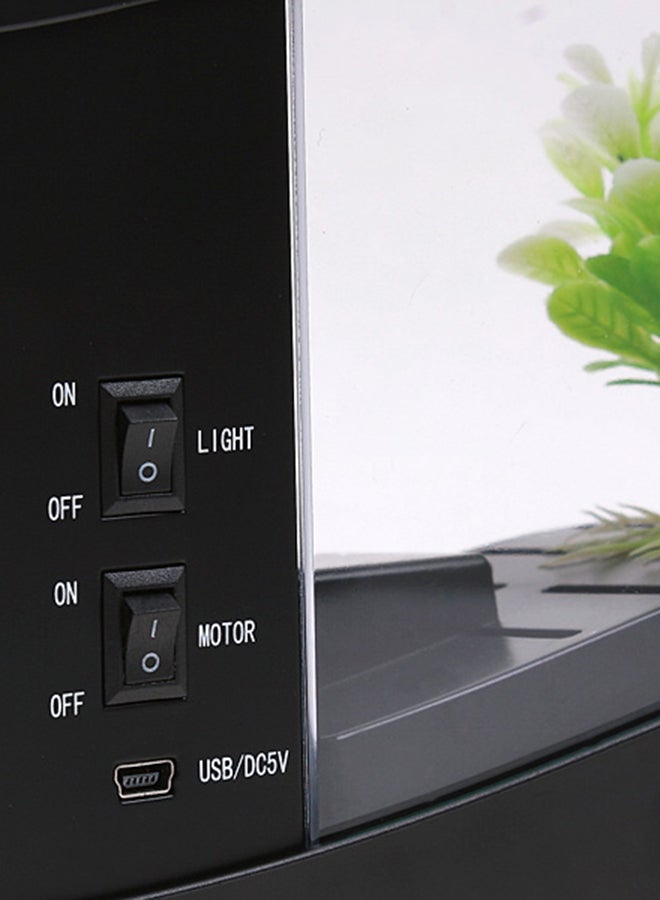 حوض أسماك أسود 27.50x13.50x21.00سم - Image 5