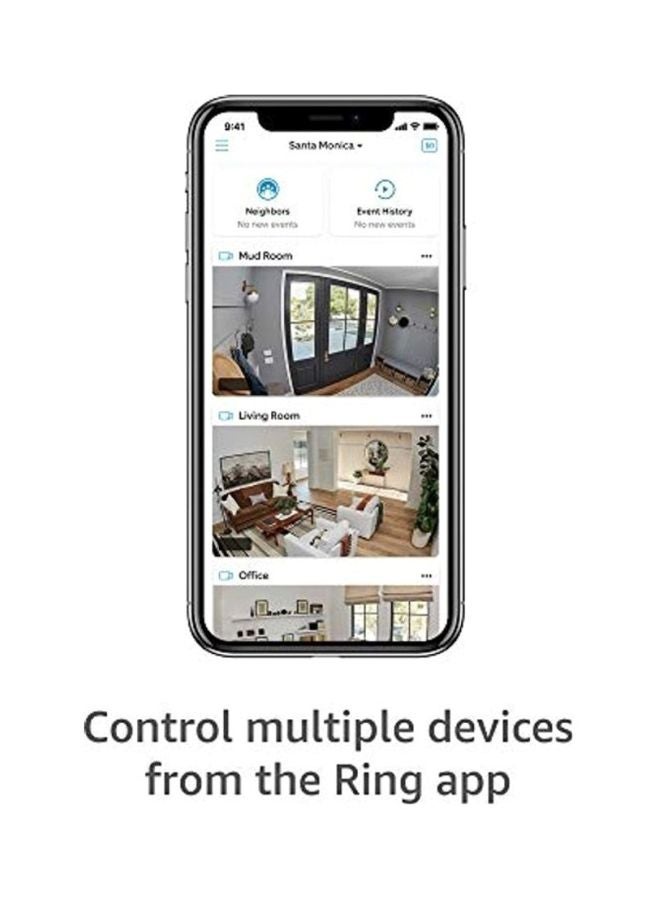 Ring 2-Piece Compact Plug-In HD Security Camera Set White/Black - Image 5