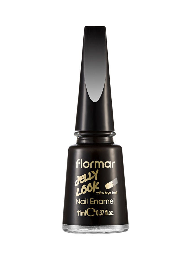 flormar Jelly Look Nail Enamel Black - Image 1