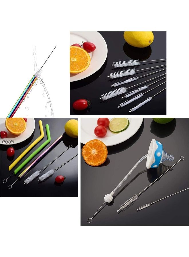 Generic 10-Piece Nylon Cleaning Bottle Brush White/Silver  - Image 5