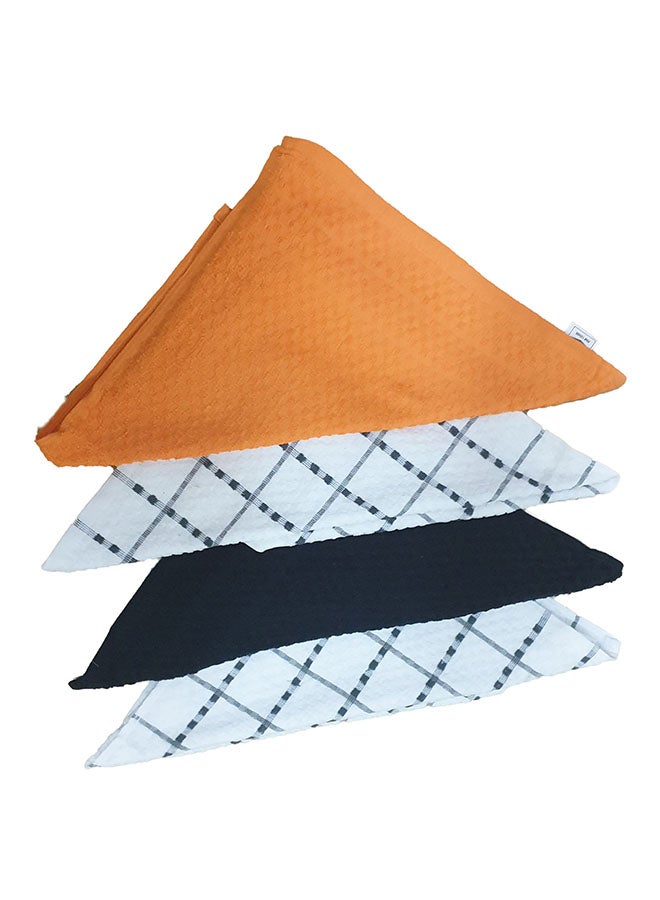 طقم مناشف استحمام فائقة الجودة مكون من 4 قطع متعدد الألوان 18x26بوصة - Image 3