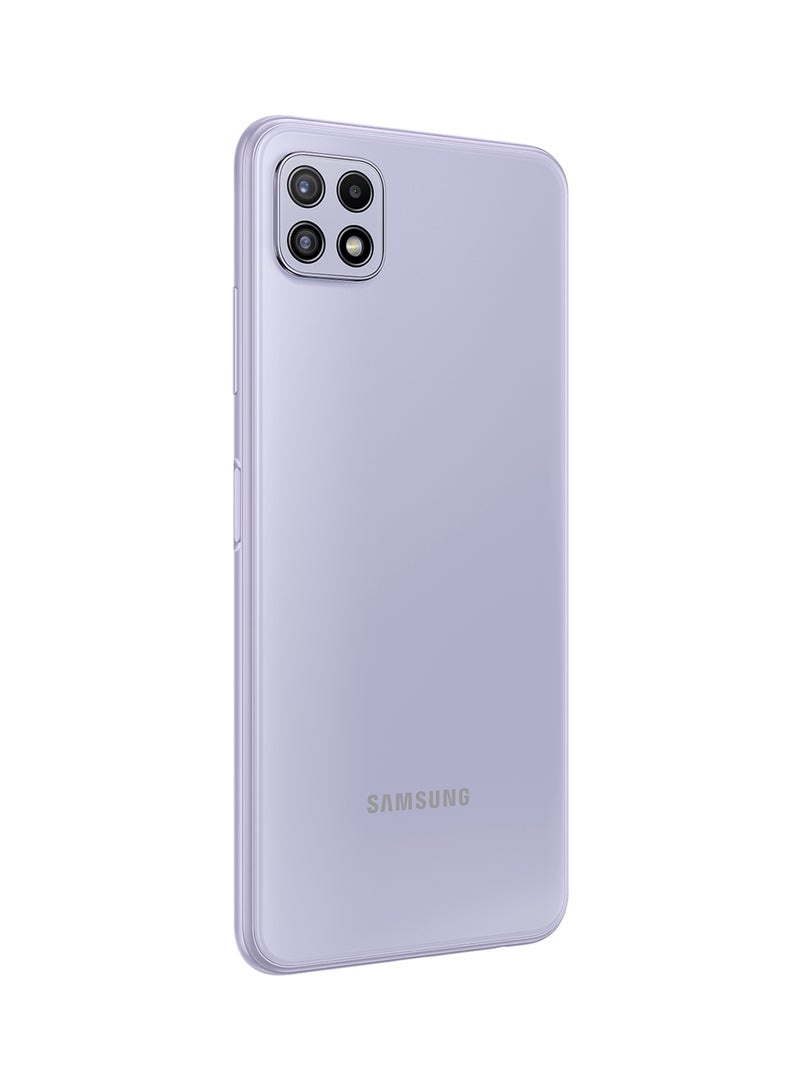 سامسونج هاتف جالاكسي A22 ثنائي الشريحة بذاكرة رام سعة 4 جيجابايت وذاكرة داخلية سعة 64 جيجابايت يدعم تقنية 5G بلون بنفسجي فاتح - إصدار الشرق الأوسط - Image 5