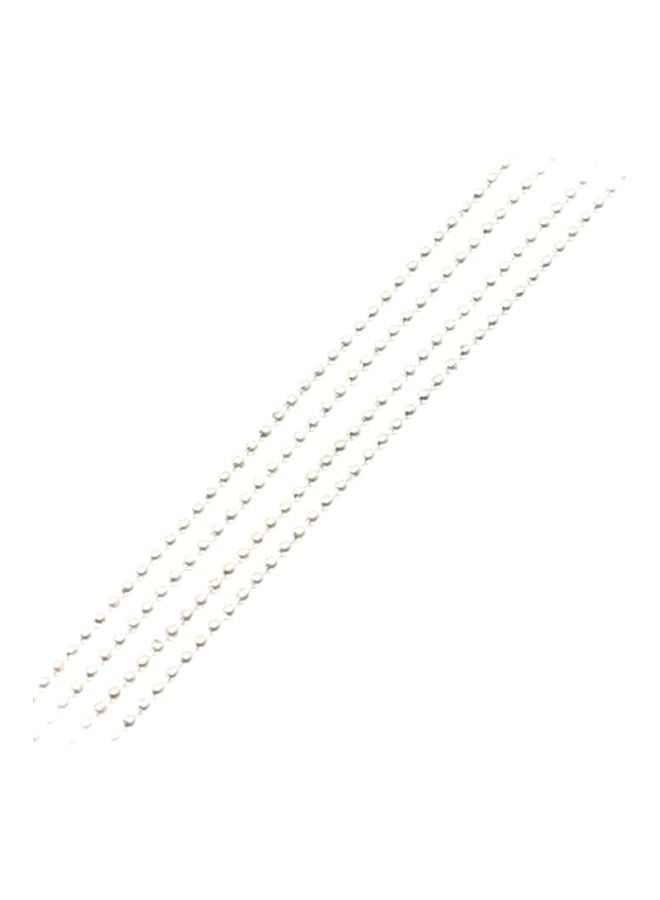 بيوينتي - سلاسل خرز بتصميم كرات معدنية باللون الفضي والذهبي والأسود والبرونزي قطرها 1.2 مم لصنع المجوهرات والقلائد والإكسسوارات بنفسك - Image 1