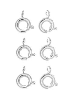 Beauenty 6-Piece Sterling Silver Claw Spring Hooks For Bracelet Connectors  - Image 1