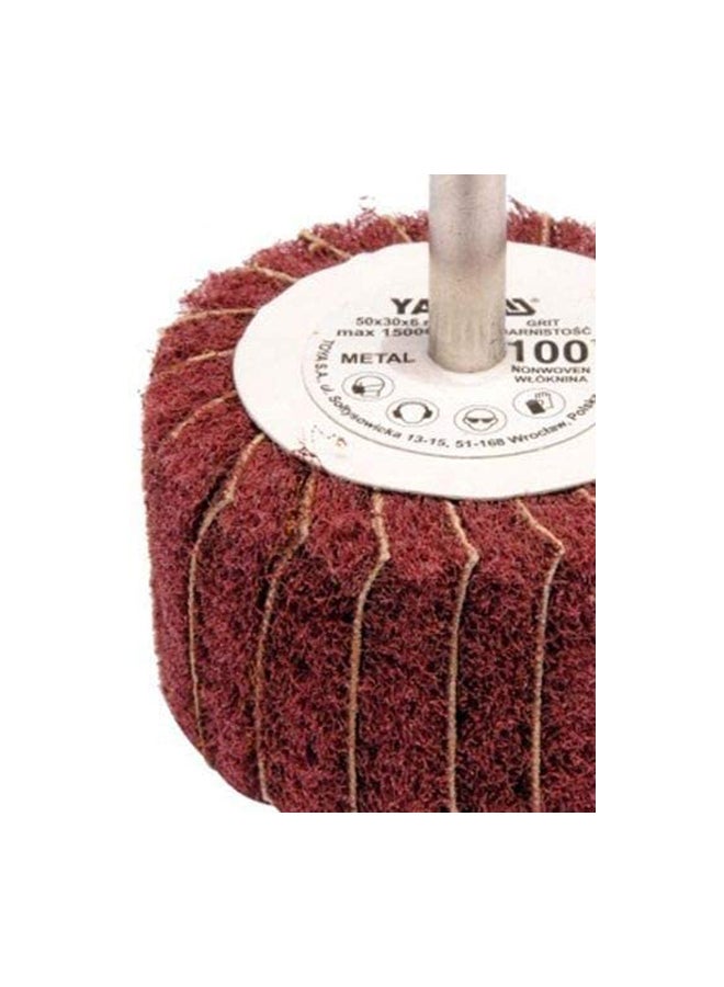 Yato Abrasive Red Flap Wheel With Shaft brown 50 x 30 x 6cm - Image 2