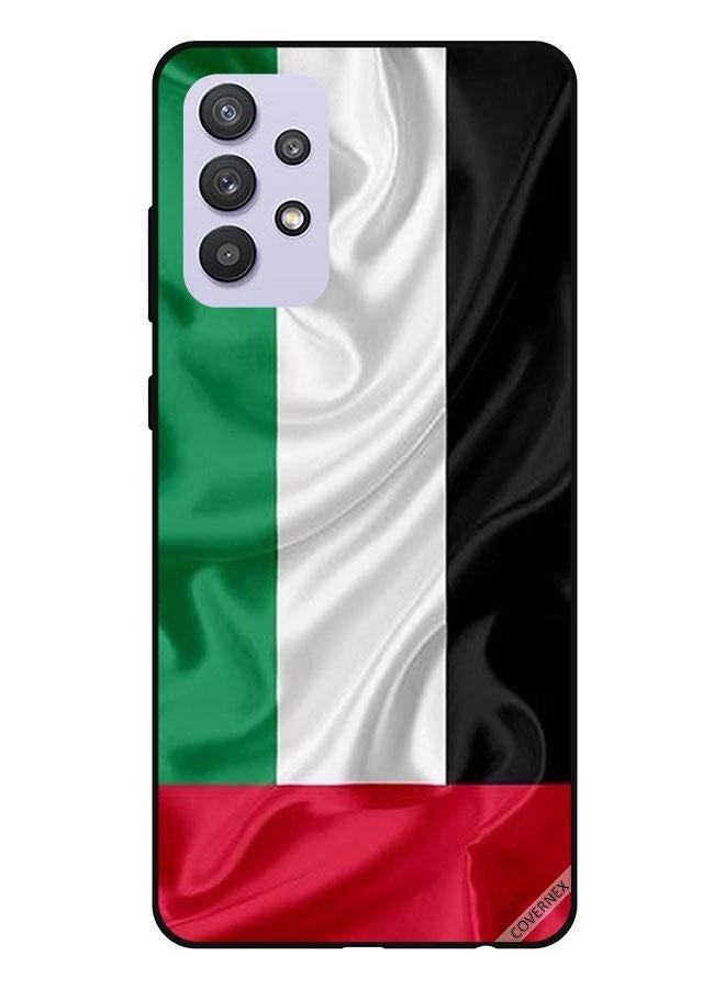 كوفرنيكس غطاء حماية واقي بطبعة علم الإمارات العربية المتحدة من القماش لهاتف سامسونج جالاكسي A32 بتقنية 5G متعدد الألوان