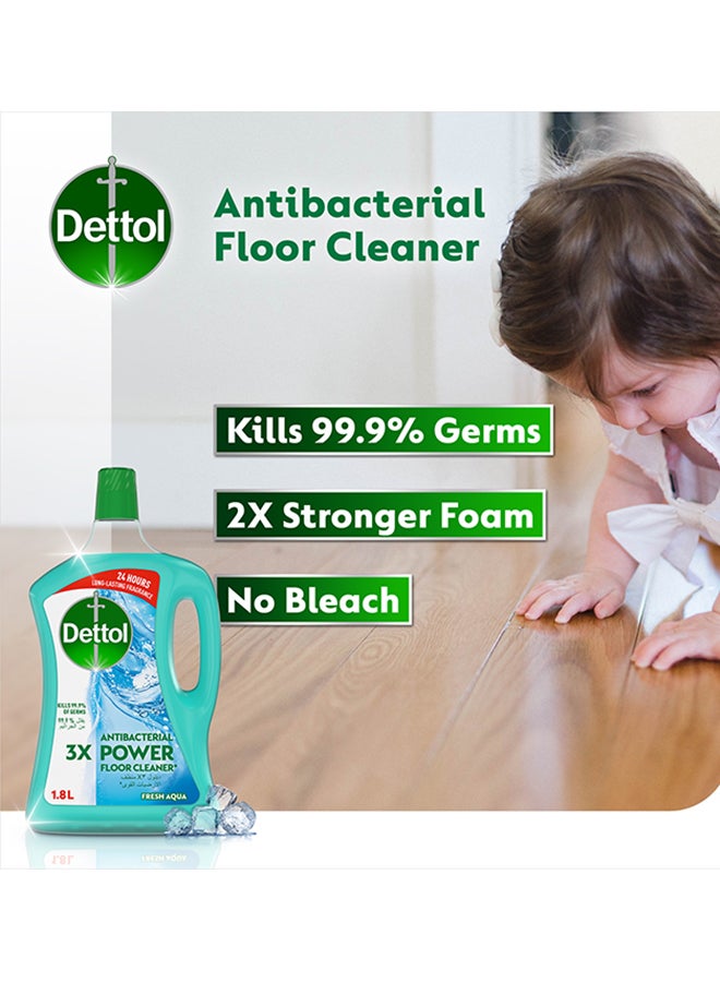 ديتول منظف الأرضيات أكوا باور المضاد للبكتيريا أزرق 1.8لترات - Image 2