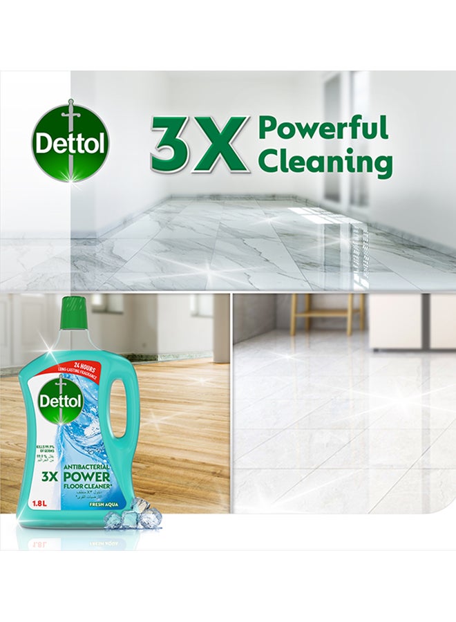 ديتول منظف الأرضيات أكوا باور المضاد للبكتيريا أزرق 1.8لترات - Image 3