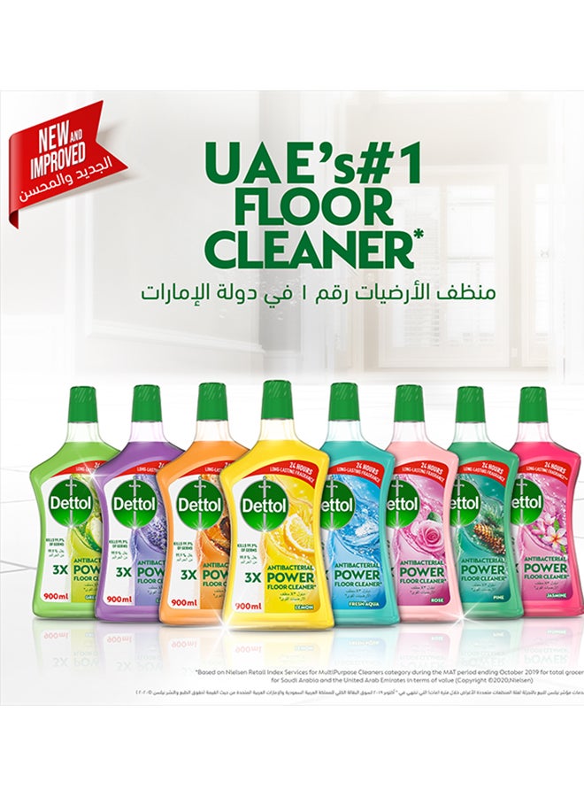 Aqua Antibacterial Power Floor Cleaner Blue 900ml