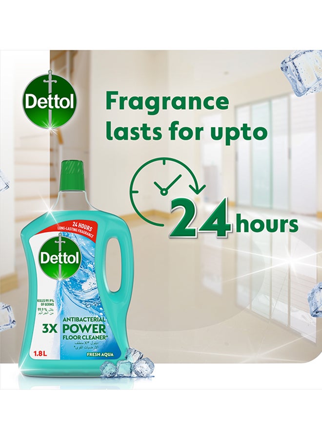 ديتول منظف الأرضيات أكوا باور المضاد للبكتيريا أزرق 1.8لترات - Image 5