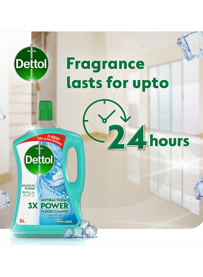 ديتول منظف الأرضيات أكوا باور المضاد للبكتيريا أزرق 3لترات - Image 5
