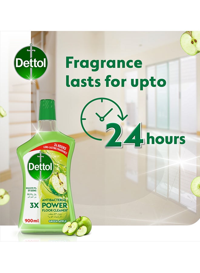 Dettol Green Apple Antibacterial Power Floor Cleaner Green 900ml - Image 5
