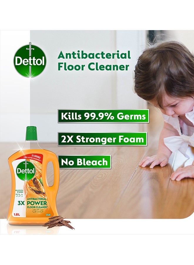 ديتول منظف أرضيات قوي ومضاد للبكتيريا برائحة العود برتقالي 1.8لترات - Image 2
