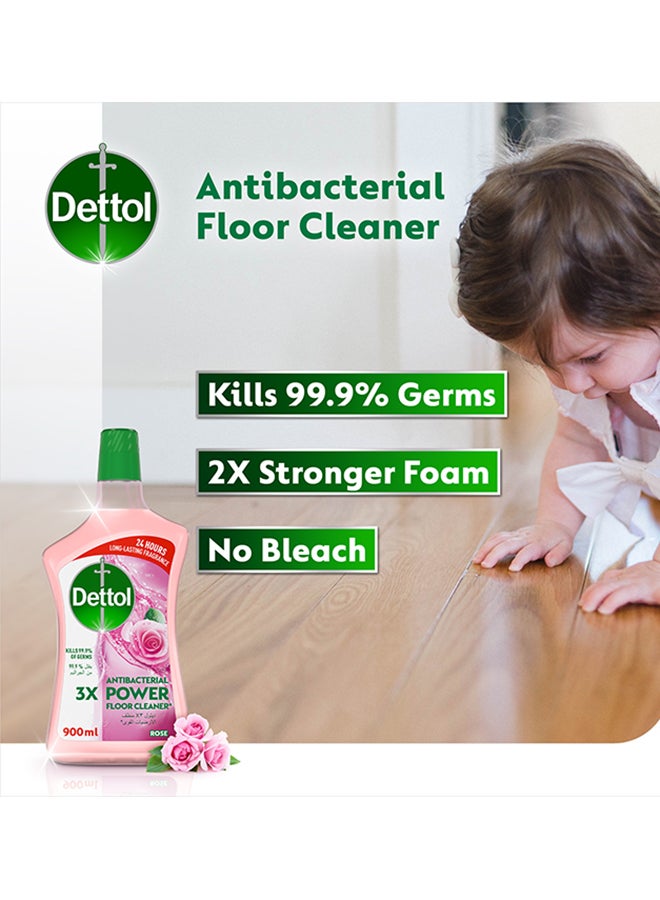 ديتول منظف أرضيات قوي مضاد للبكتيريا بخلاصة رائحة الورد وردي 900ملليلتر - Image 2