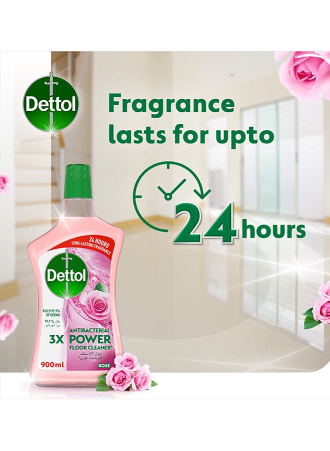 ديتول منظف أرضيات قوي مضاد للبكتيريا بخلاصة رائحة الورد وردي 900ملليلتر - Image 5