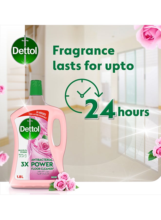 ديتول منظف أرضيات قوي مضاد للبكتيريا بخلاصة رائحة الورد وردي 1.8لترات - Image 5